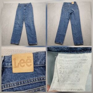 Lee Jeans Womens Blue Straight‎ Leg Classic Denim 28x30